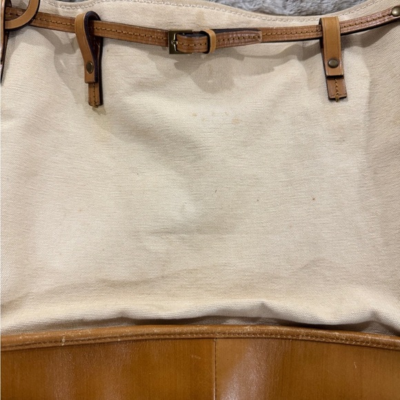 Authentic Gucci 1955 Horsebit Leather & Canvas Tote by Tom Ford - Picture 2 of 11